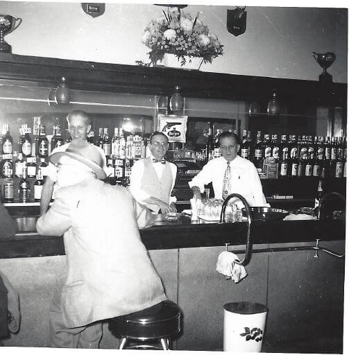 history bar and customers